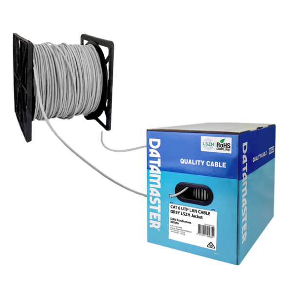 Cat6 Solid Cable; UTP LSZH Cable 305m Reel In Box: Grey – Design Data  Management